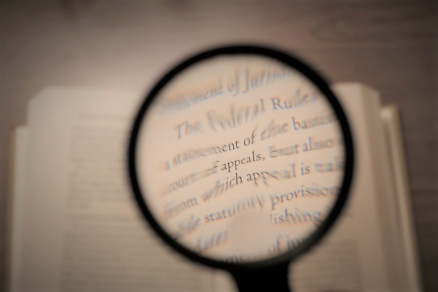 A magnifying glass focusing on the word 'appeals'